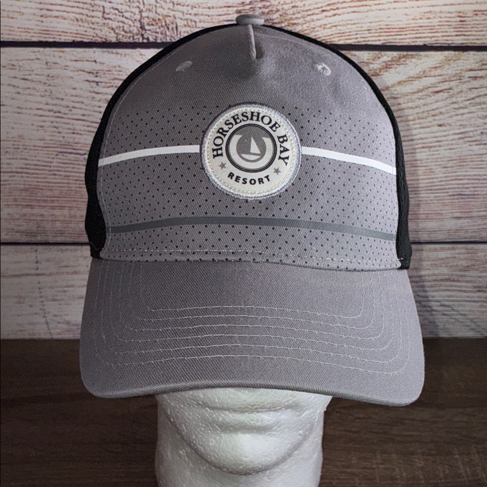 EUC Horseshoe Bay Resort Texas Golf Hat Baseball Cap AHEAD black gray white